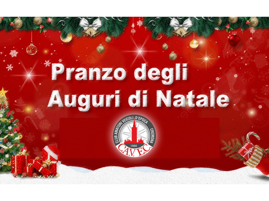 PRANZO SOCIALE DEGLI AUGURI domenica 7 dicembre 2025